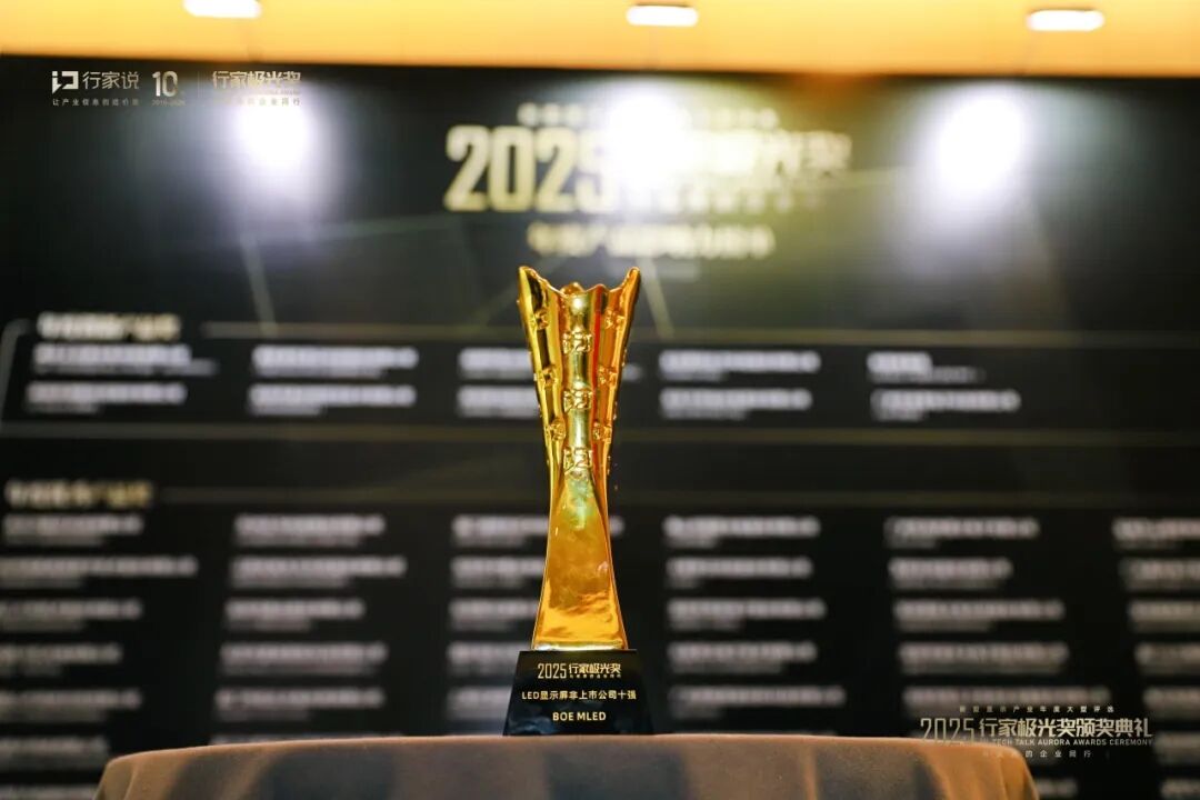 榮耀時刻 | BOE MLED斬獲行家說四大重磅獎項 書寫顯示領(lǐng)域新篇章